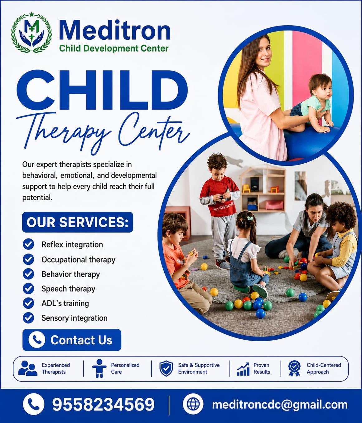 Therapy rooms at Meditron Child Development Centre, Vijayawada