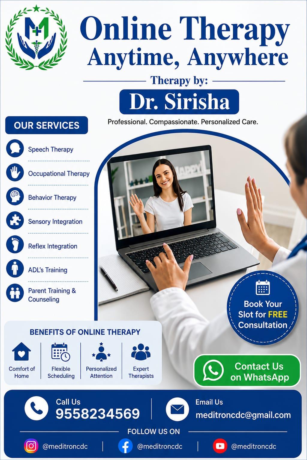 Consultation room at Meditron, Vijayawada